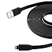 Aduro - Apple Certified / MFi - USB to Lightning Extra Long FLAT Charge & Sync Cable fits all Apple Devices with Lightning Connector - iPhone 5 / 5S / 5C / 6 / 6 Plus, iPad 4, iPad Mini, iPad Air, New iPod Touch and Nano (10 Feet / 3 Me