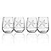 Rolf Glass Starfish stemless wine glass tumbler 18 ounce - Set of 4 - Engraved Lead-Free Glass - Made in ths US