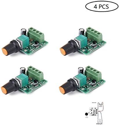 Motor Speed Controller PWM Low Voltage Dc 1.8v 3v 5v 6v 12v 2A 4pcs
