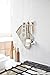 Yamazaki Home Magnetic Peg Rack Hanging Mounted Wall Organizer | Steel + Wood | Hooks, One Size, White