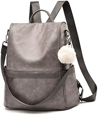 artwell women anti-theft backpack purse leather ladies convertible rucksack bag Amazon.com: Artwell Women Leather Backpack Purse PU Leather Rucksack  Convertible Handbag College Bookbag Shoulder Tote Bag with Tassel (Brown),  14.9