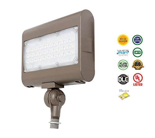 Westgate Lighting LED Flood Light with Knuckle Mount – Best Security Floodlight Fixture for Outdoor, Yard, Landscape, Garden Lights – Safety Floodlights - UL Listed (50 Watt, 3000K Warm White) - Thumbnail 6
