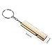 Noopel Emergency Survival Whistle Double Tubes Safety Whistle 2 Pack with Keychain for Boating Outdoor Camping Hiking Hunting Sports Dog Training (2 Pack Gold)