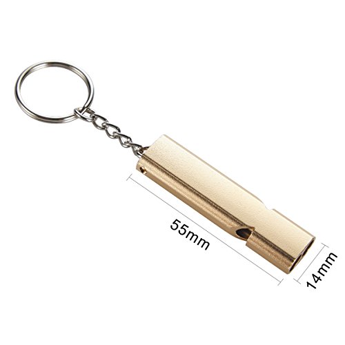 Noopel Emergency Survival Whistle Double Tubes Safety Whistle 2 Pack