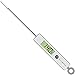 Vremi Digital Meat Thermometer - Instant Read Food Thermometer with 5.25 inch Stainless Steel Probe for Cooking BBQ Grilling Smoker - with Temperature Guide Probe Cover and Battery - Black