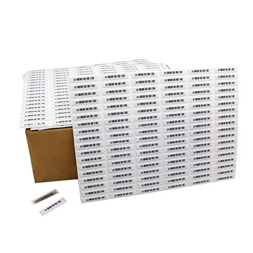 AM Security Labels 58kHz Adhesive Security Labels 5000 Pcs - Compatible with EAS Acousto-Magnetic Systems for Retail Anti-Theft Equipment