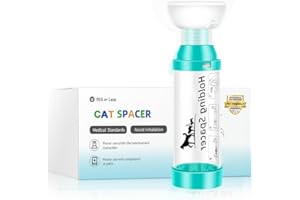 Xoesu Cat Inhaler Spacer, Aerosol Chamber for Cats and Kittens with Breathing and Delivering Medication<10 lb cat