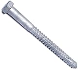 Hard-to-Find Fastener 014973150280 1/2-Inch x 6-Inch Hex Lag Screws, 25-Piece