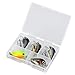 Magreel Mini Crankbaits Set Lifelike Fishing Hard Lures Kit for Trout Bass Perch Pack of 5 with Tackle Box
