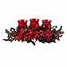 Nearly Natural 4914 Mini Poinsettia & Berry Triple Candelabrum primary