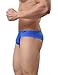 Ekouaer Men Briefs Underwear Ice Silk Wide Waistband Triangle Bikini Briefs 3 Pack, Blue, XL