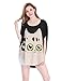 Allegra K Women Cat T Shirt Dolman Sleeve Loose Summer Tops Black S