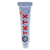 Tktx Tattoo Cream - Tattooist Pain Reliever Ointment for Piercing Body Tattooing Eyebrow Tattoo, Yellow/Red/White/Blue/Green (Color : White)