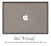 UESWILL Smooth Soft-Touch Matte Hard Shell Case Cover Compatible with MacBook Pro 13 inch with CD-ROM (Non-Retina) (Model A1278) + Microfibre Cleaning Cloth, Gray