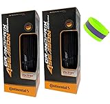 Bike A Mile Continental Grand Prix 4 Season Road Bike Tires Set of Folding Bicycle Tire with Reflective Safety Armband