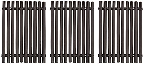 Music City Metals 50623 Porcelain Steel Channels Cooking Grid Replacement for Select Master Chef Gas Grill Models, Set of 3
