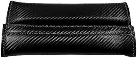 Native Gear European Luxury Seat Belt Cover Carbon Fiber Style Shoulder Pad Cushion Safe Protector Black Liner
