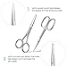 Nose Hair Scissors, ETEREAUTY Eyebrow Beard Trimmer Scissors Stainless Steel Facial Hair Scissors with Storage Box