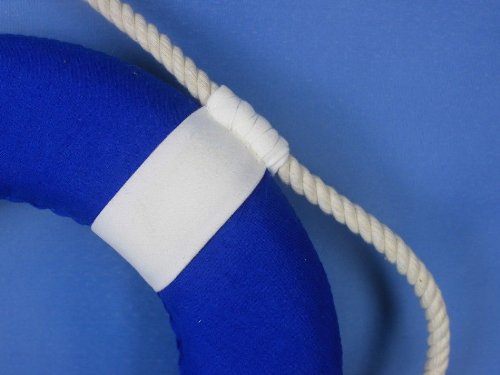 Handcrafted-Nautical-Decor-Vibrant-Blue-Lifering-with-White-Bands Handcrafted-Nautical-Decor-Vibrant-Blue-Lifering-with-White-Bands