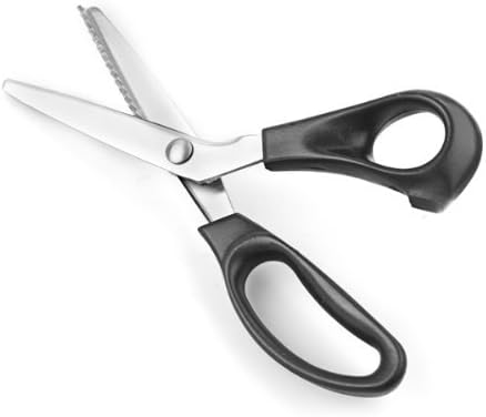 Professional Dressmaking Pinking Shears Fabric Leather Crafts Upholstery Tailor Zig Zag Cut Scissors