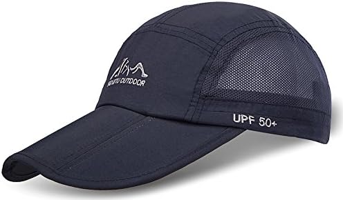 JOSENI Outdoor Quick Dry Sun Hat Folding Portable Unisex UV SPF 50+ Baseball Cap