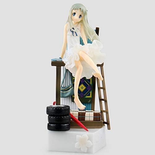 ForteGlo JP - 21cm Anohana Honma Meiko Menma Sitting PVC Action & Toy Figures Anime Collection Toys Collectible Figurines 1 PCs