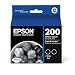 Epson T200120-D2 DURABrite Ultra Black Dual Pack Standard Capacity Cartridge Ink