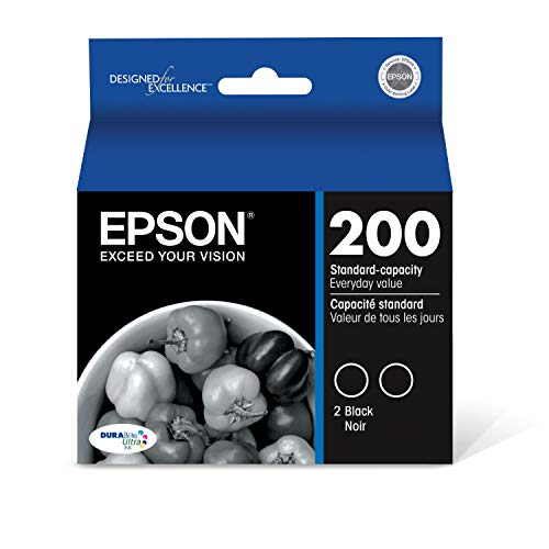 Epson T200120-D2 DURABrite Ultra Black Dual Pack Standard Capacity Cartridge Ink