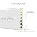 dodocool USB Charger 5 Ports Desktop Charging Station with Dual Quick Charge 3.0 Ports & 3 USB Ports 60W for Samsung Galaxy S7/S6/Edge, LG G5, iPhone, iPad, Nexus 6P & More
