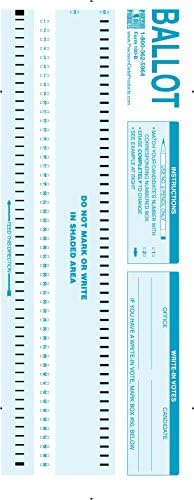 100-B Compatible ballots, 100 Candidates (50/Side), 100 SheetPack
