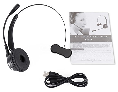 VoiceJoy Truck Driver Bluetooth Headset Wireless headphones Mic Noise Canceling Headset with Microphone for Call Center,Cell Phone Laptop - Thumbnail 5