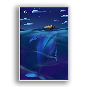 Framed Canvas Wall Art for Living Room, Bedroom Flow in The Dream Canvas Prints for Modern Home Decoration Ready to Hang - 16"x24" inches