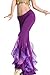 ZLTdream Women's Belly Dance Crimping Bottom Bell Pants Crystal Cotton