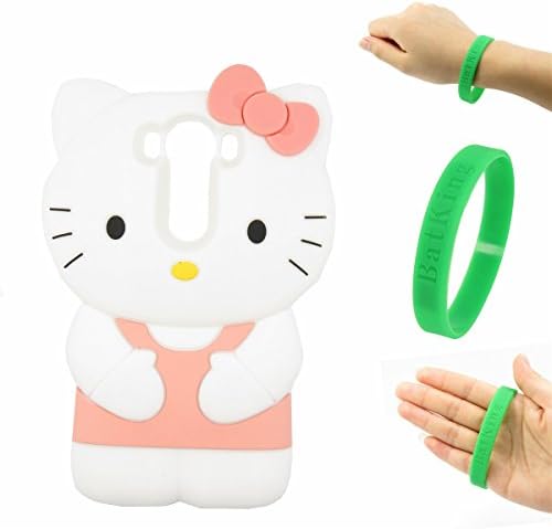 V10 Case LG V10 Case LG V10 Cartoon Silicone Case,Bat King 3D Cartoon Hello Kitty Silicon Gel Rubber Case Cover Skin for LG V10(Hello Kitty Pink)
