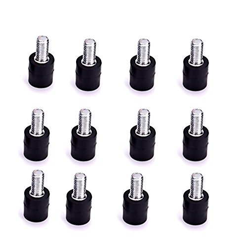 Padarsey 12pcs M3 Anti-Vibration Fixed Screws Mounting Hardware Spacer Rubber Standoffs for FPV Racer Copter F3 F4 Flight Controller