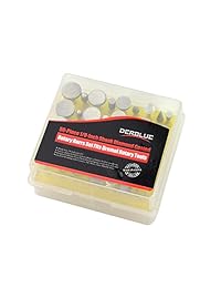 derblue 50 piece 1 8 Inch vástago Diamond Coated Conjunto de carburo de Rotary se adapta Dremel Rotary Herramientas (cabeza grande estilo)