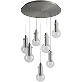 Oxygen Lighting Primo - 18 Inch 14.7W 7 LED Pendant-Satin Nickel Finish