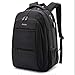 Laptop Backpack, Business Anti-Theft Ultra-Thin and Durable Travel Backpack with USB Charging Port Waterproof, University Men and Women Computer Bag Suitable for 17-inch laptops and laptops - Black