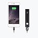 Mini 3400mAh Portable Power Bank, iXCC (3rd Generation) Lipstick-Sized Charger Compact Aluminum External Battery for iPhone, Galaxy and More - Black