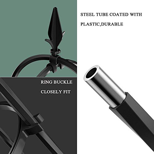 CJSWT 180cm Garten Obelisken Trellis, Rankhilfe Rankgerüst Kletterpflanzen, Trellis Unterstützung Metallrahmen, Outdoor… – Bild 5