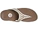 FitFlop Women's Carmel Toe-Post Suede Sandals Dress, Rose Gold, 8 M US