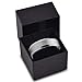 Charming Jewelers Tungsten Wedding Band Ring 6mm Men Women Comfort Fit Grey Black 18K Yellow Gold Plated Bevel Edge Brushed Polished