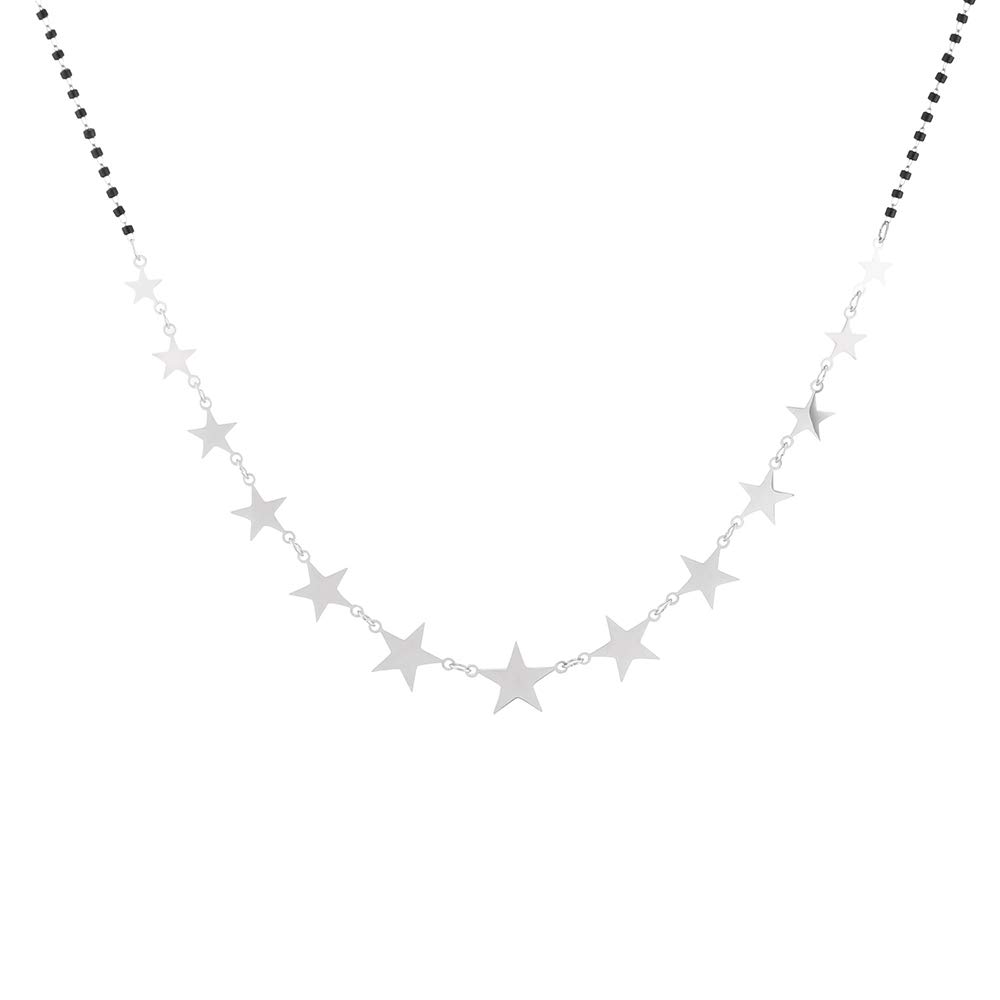 Stainless Steel Necklace for Women Black Crystal Choker Star Pendant Trendy Jewelry Adjustable Women Necklace Gift for Girls,Friends