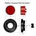 Partsam 10Pcs 2 Inch Round Led Marker Lights Red Trailer Truck Sealed Light, 2