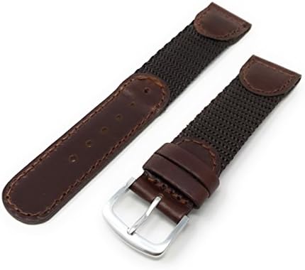 Men's Swiss Army Style Watchband - Color Brown Size: 16mm Watch Band - by JP Leatherworks