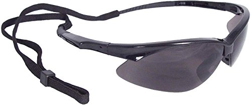 Radians Outback Glasses, Black Frame, Smoke Lens, with Cord Outback Glasses, Frame, Smoke Lens, with Cord, White