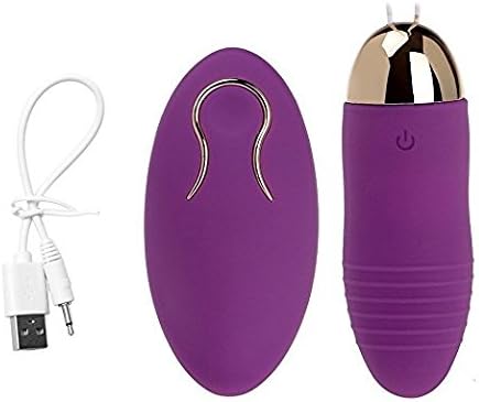 LIBO(US)lk781-as[UPDATED VERSION] Rechargeable Wireless Remote 10 Frequency Vibrating Love Egg Vibrator - Powerful yet Silent - Two Ways to Control Multi-Speed Silicone Vibrator (Purple)