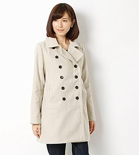 Amazon イーハイフンワールドギャラリー E Hyphen World Gallery コート 丸衿裾切替コート 123ベージュ F コート ジャケット 通販