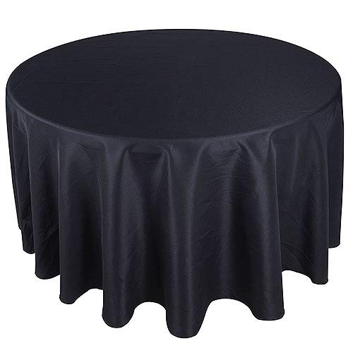 Sterling Mill Polyester Round Tablecloth – Christmas Elegant Table Cover for Weddings, Dinner, Parties, Birthday, Banquets and Events