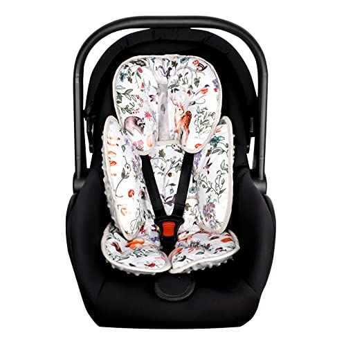 CARUILI Reversible Infant Car Seat Insert Animals